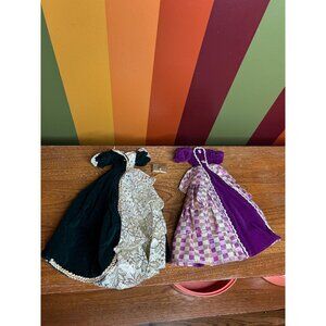 1990s vintage Barbie 2 gown dresses and assesories clothes collectable fashion